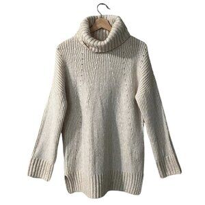 Jessica Simpson Sweater Size Small Alpaca Wool Cable Knit Pullover Turtleneck